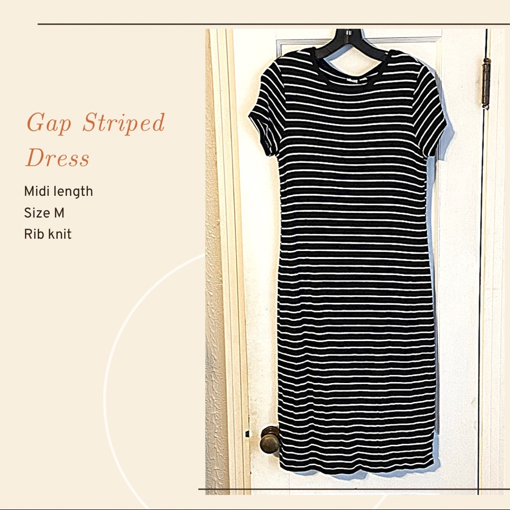 Gap Striped Midi Dress